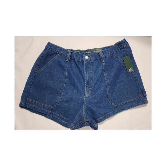 woman's jean shorts super high rise size 17 waist 38 wild fable - Picture 9 of 9